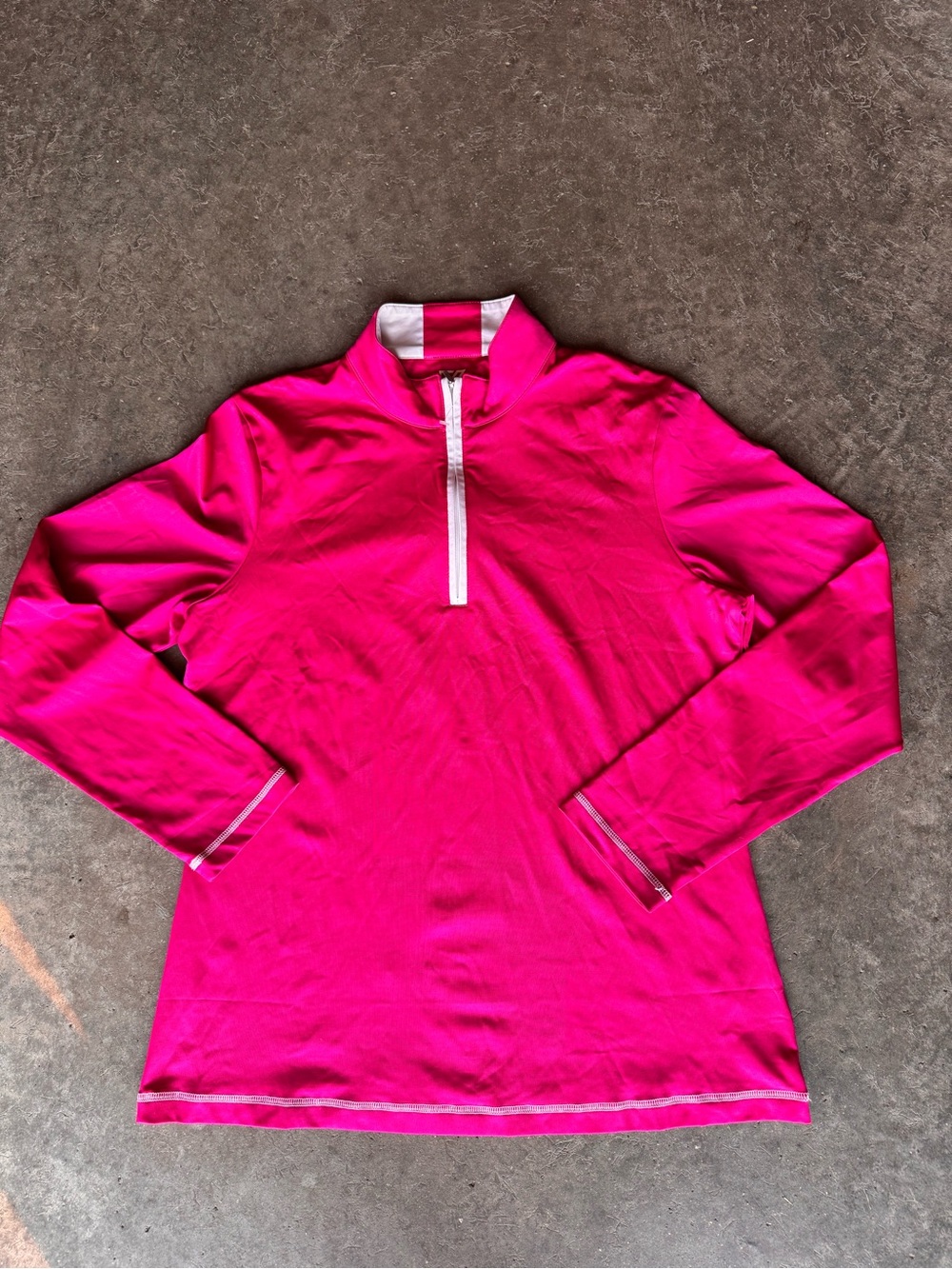 Cutter & Buck Vibrant Hot Pink Quarter-Zip Pullover